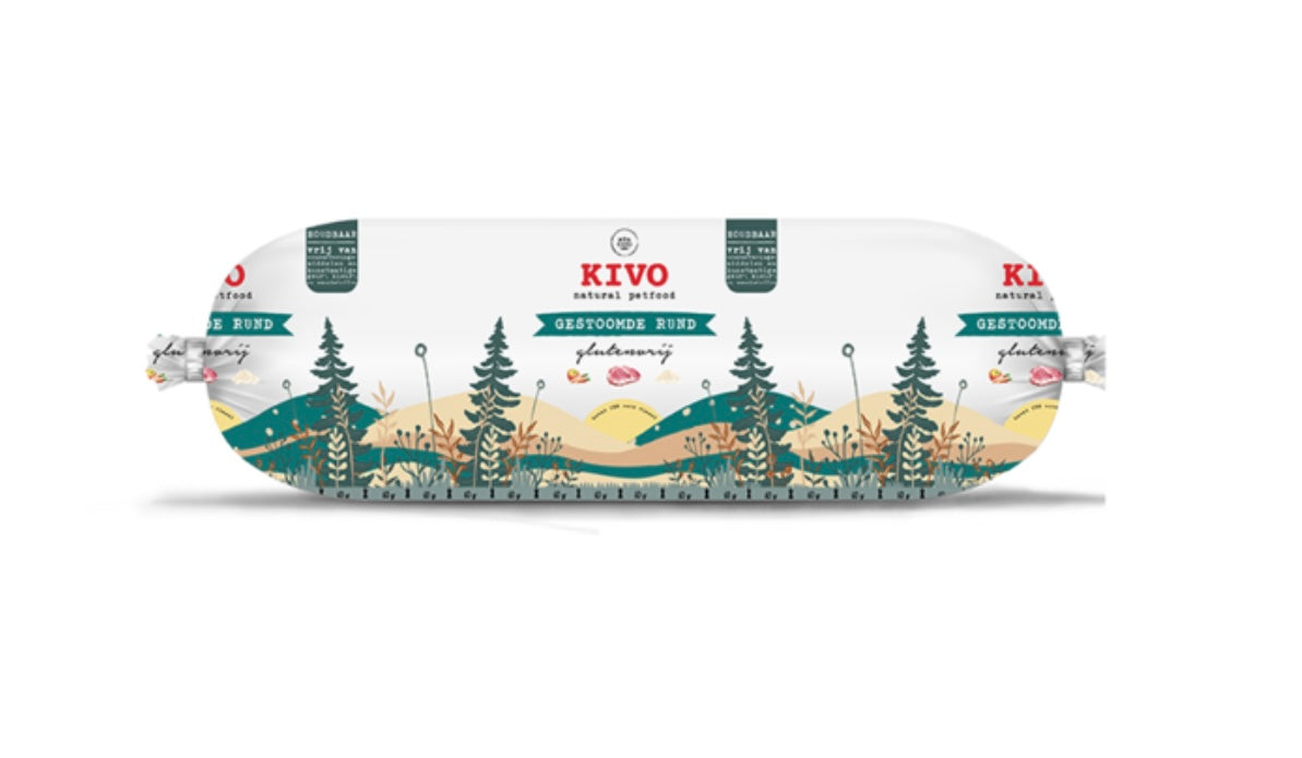 Kivo gestoomde rund 600gr