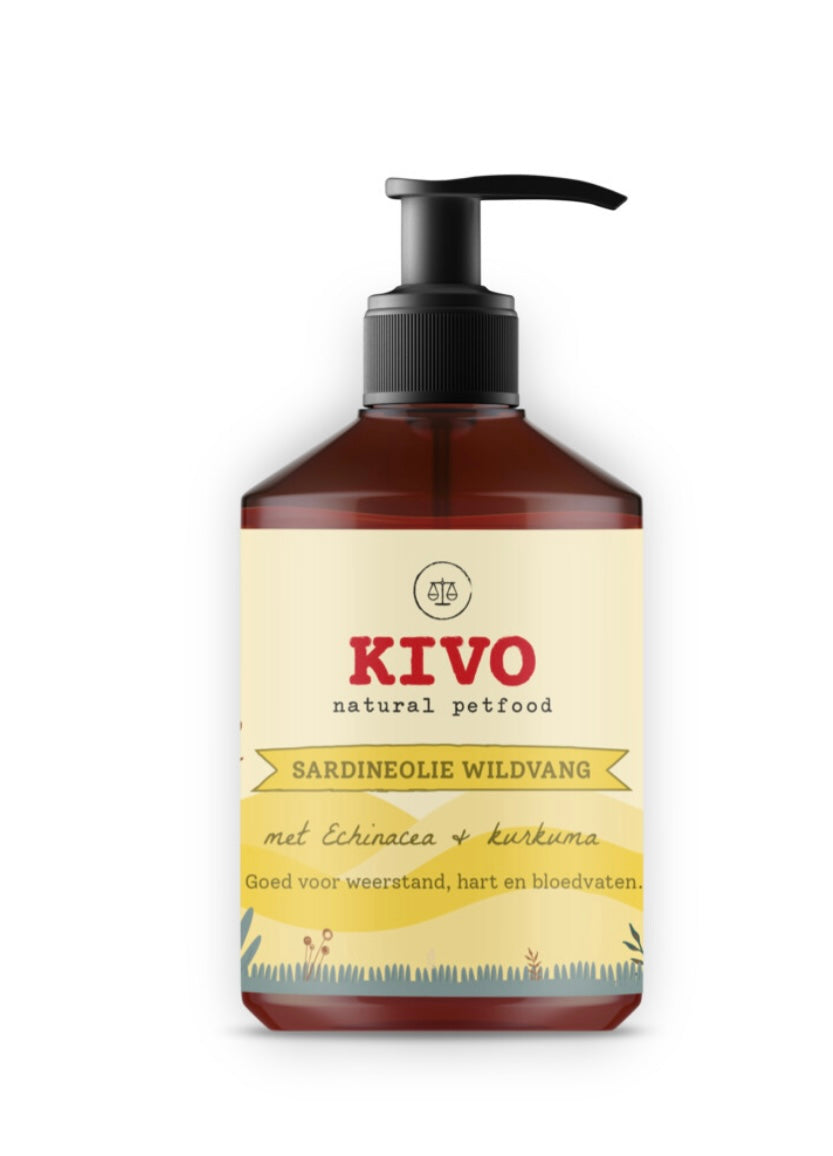 Kivo sardine olie echinacea & kurkuma 500 ml
