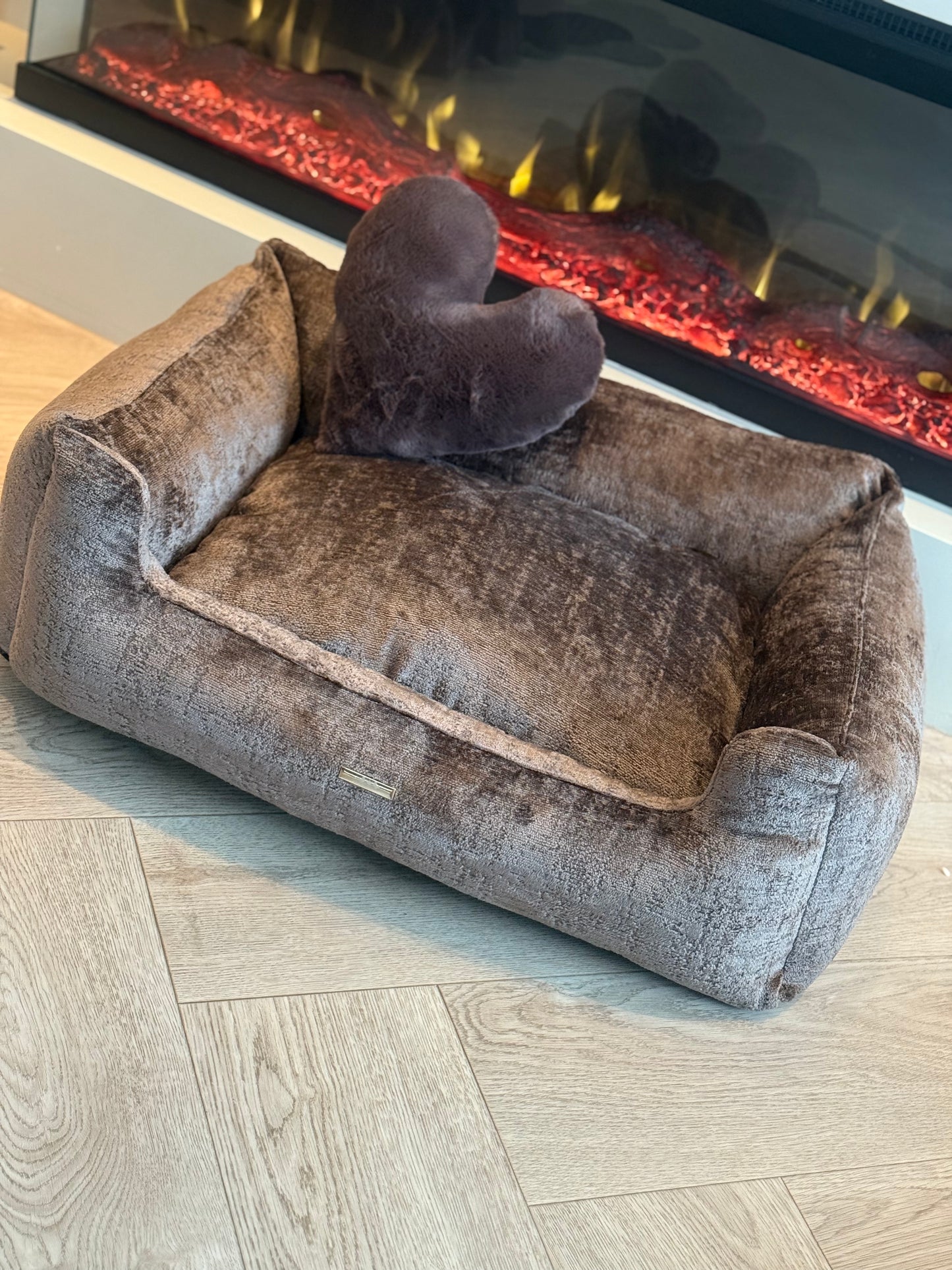 Dog Bed Mia 80x60cm Chocolate Brown 🤎