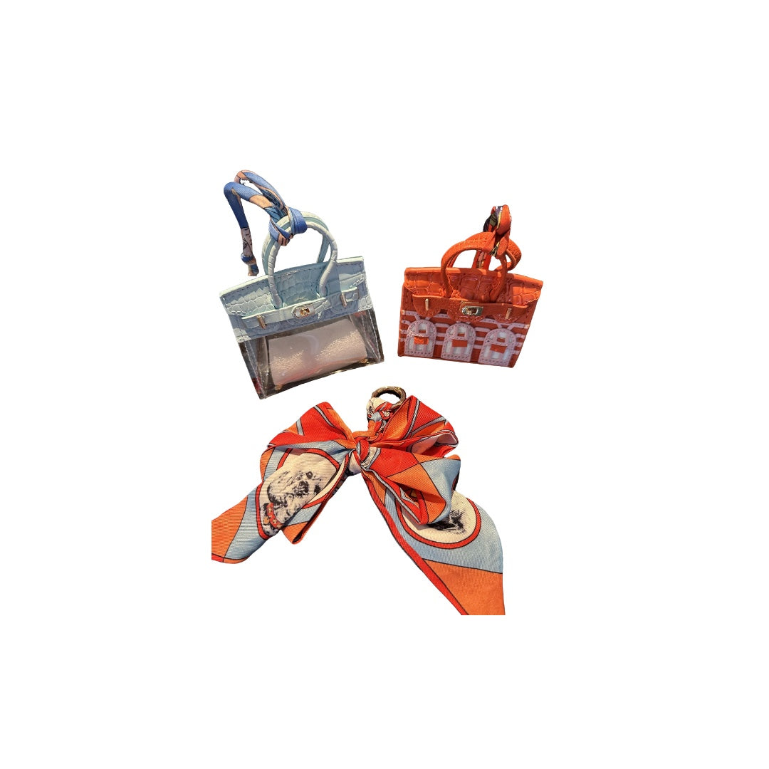 Bagcharm/keychain Inspired Bow Multi