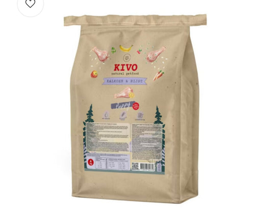 Kivo puppy kalkoen & rijst 4 kilo