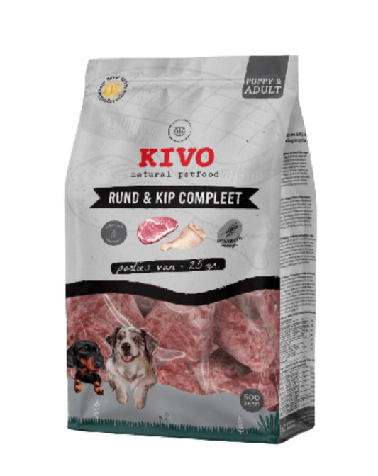 Kivo porties rund & kip compleet