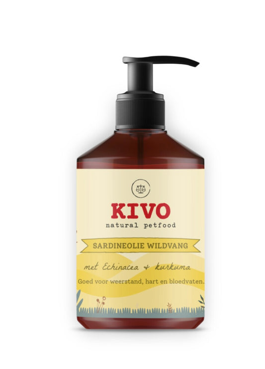 Kivo sardine olie echinacea & kurkuma 500 ml