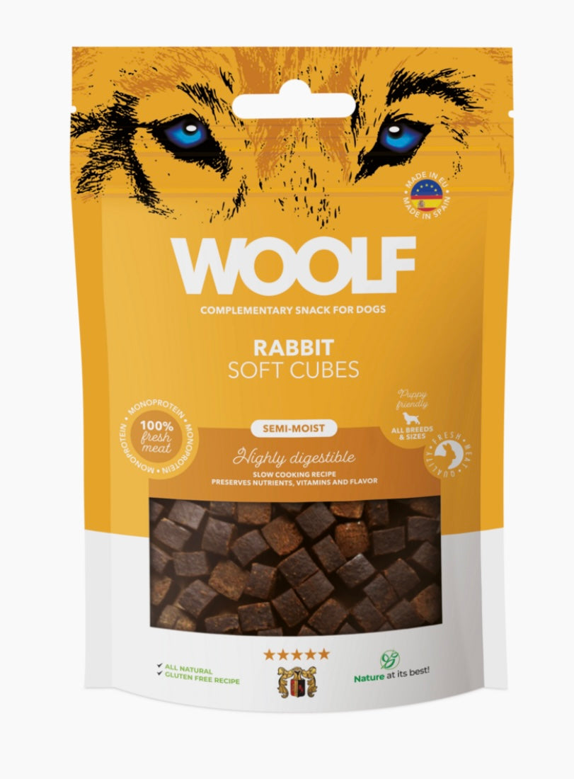 Woolf soft cubes Rabbit 100gr