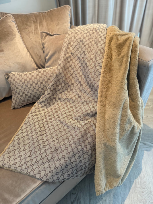 Blanket 180x140 cm Brown/brown