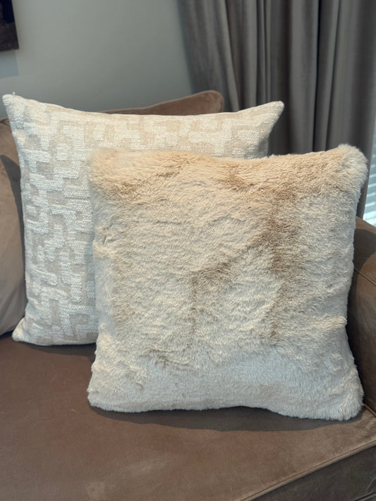 Faux fur pillow