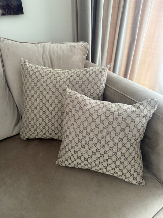 Sierkussens light brown/brown